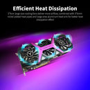 Placa de vídeo,Placa gráfica para jogos RX6600XT-8G D6 PA com memória 8G / 128bit / GDDR6 3 ventiladores de tamanho grande Placa traseira de metal luz respiratória