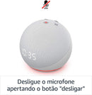 Echo Dot (4ª geração): Smart Speaker com Relógio e Alexa - Cor Azul