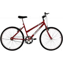 Bicicleta Aro 26 Feminina Adulto Sem Marcha Vermelha