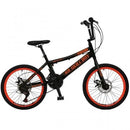 Bicicleta Infantil Aro 20 Colli Skill Boy 21 Marchas Freio a Disco - Pto Fosco/Laranja