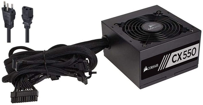 Fonte Corsair 550W 80 Plus Bronze CX550 - CP-9020121-BR