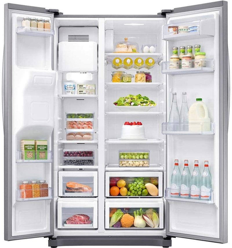 Geladeira/Refrigerador Samsung Side By Side Frost Free, 501L, 2 Portas, Inox 220V - RS50N3413S8