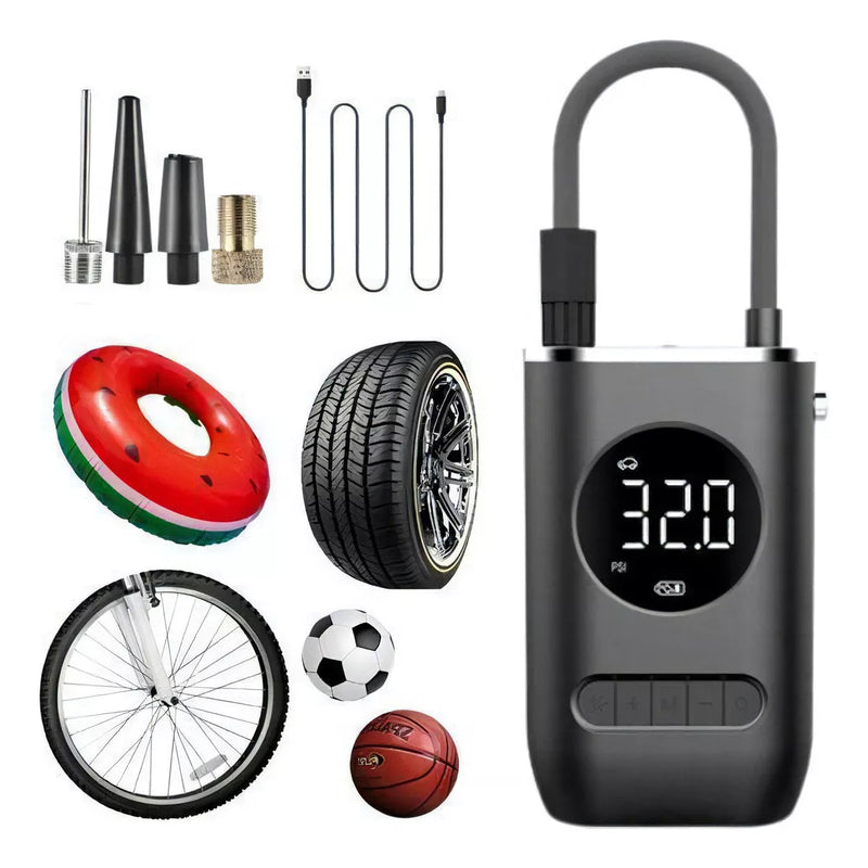 Bomba De Encher Pneu De Carro Bike Moto Eletrica Portátil