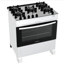 Fogão 5 Bocas Atlas Branco Mônaco Top Glass Bivolt