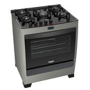 Fogão 5 bocas Dako Supreme Timer Glass Titanium com mesa de vidro Bivolt