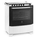 Fogão 6 Bocas Electrolux Branco Porta Full Glass 76UB6 Bivolt