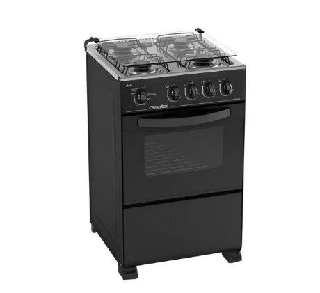 Fogão De Piso 4 Bocas Esmaltec Bali, Preto