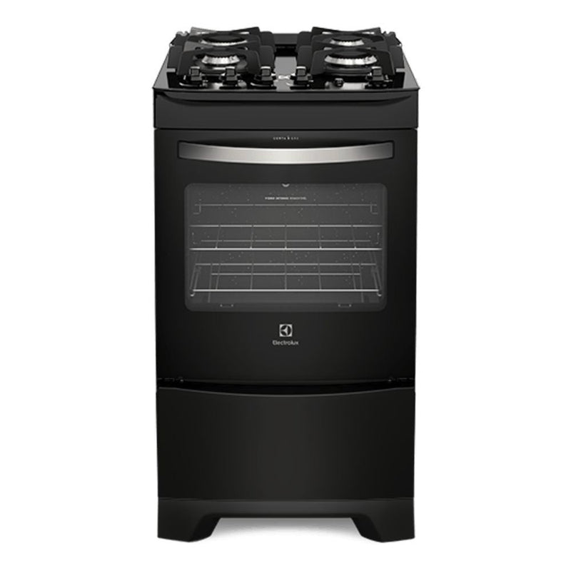 Fogão de Piso Mesa de Vidro Electrolux 4 Bocas 52LPV Preto - Bivolt