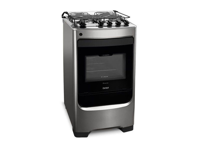 Fogão Piso Consul 4 Bocas CFO4N Inox Bivolt