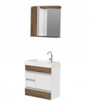 Gabinete e Espelheira Rorato Napole Nogal 59,5