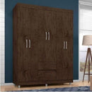 Guarda Roupa 620 6 Portas 2 Gavetas Imbuia - Araplac