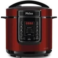 Panela De Pressão Digital 6l Inox Vermelho Pppv 01